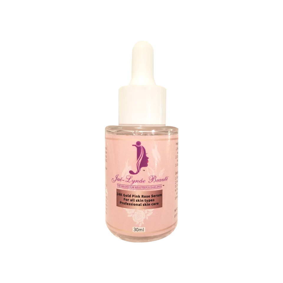 24K Pink Rose Hydrating Serum Jaé-Lynáe Beauté 